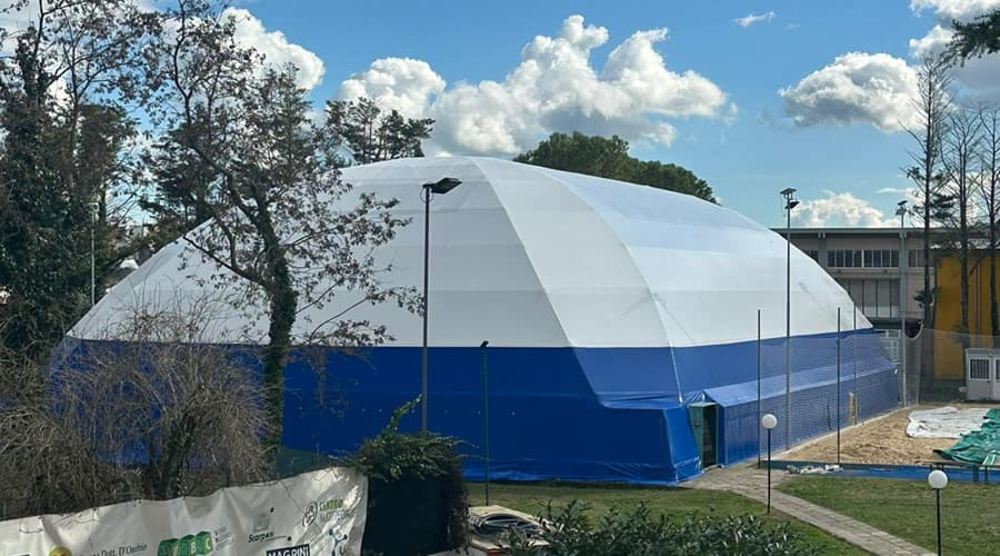 Inaugurata la nuova copertura tensostatica del campo polivalente